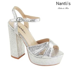 AN-Carolina Silver Zapatos de Mujer Mayoreo Wholesale Women Shoes Nantlis