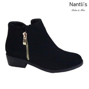 AN-Essie-6K Black Botas de nina Mayoreo Wholesale girls Boots Nantlis