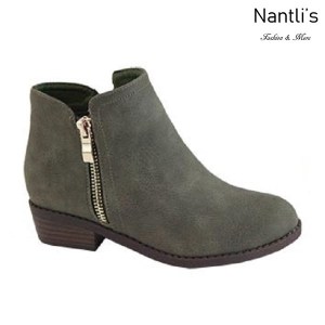 AN-Essie-6K Olive Botas de nina Mayoreo Wholesale girls Boots Nantlis