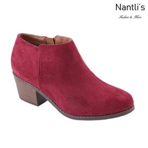 AN-Halo-1k Burgundy Botas de nina Mayoreo Wholesale girls Boots Nantlis