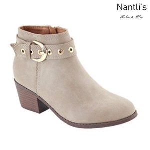AN-Halo-8k Taupe Botas de nina Mayoreo Wholesale girls Boots Nantlis