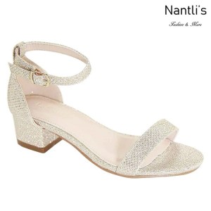 AN-Jean-09K Champagne Zapatos de nina Mayoreo Wholesale girls Shoes Nantlis