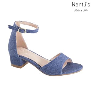 AN-Jean-60K Blue Denim Zapatos de nina Mayoreo Wholesale girls Shoes Nantlis