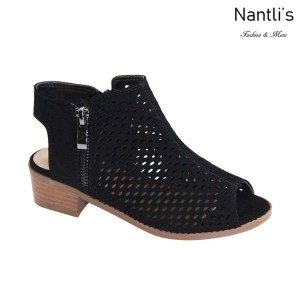 AN-Josefa-1K Black Zapatos de nina Mayoreo Wholesale girls Shoes Nantlis