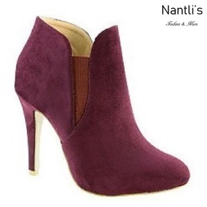 AN-Kendall-10 Wine Botas de mujer Mayoreo Wholesale womens Boots Nantlis