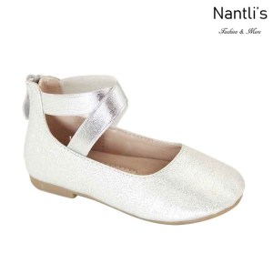 AN-Moana-3E Silver Zapatos de nina Mayoreo Wholesale girls Shoes Nantlis