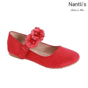 AN-Shani-45k Red Zapatos de nina Mayoreo Wholesale girls Shoes Nantlis