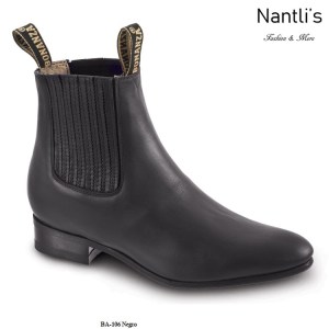 BA106 Black Botines Charros Equestrian Paddock Boots Nantlis