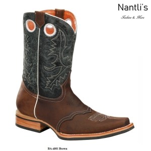 BA4001 Brown Botas Vaqueras Rodeo Western Boots Nantlis