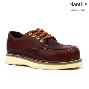 BA-422 burgundy Zapatos de Trabajo Mayoreo Wholesale Work Shoes Nantlis