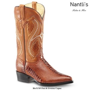 BA51705 Pata de Avestruz Cognac Botas Vaqueras Western Boots Nantlis