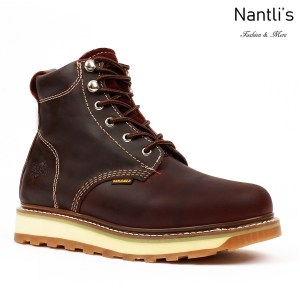 BA-642 burgundy Botas de Trabajo Mayoreo Wholesale Work Boots Nantlis