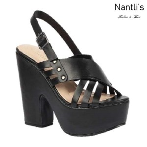 BL-Alden-2 Black Zapatos de Mujer Mayoreo Wholesale Women Shoes Wedges Nantlis