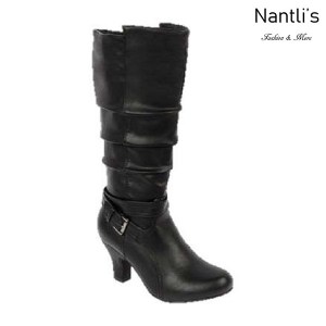 BL-Brand-46 Black Botas de Mujer Mayoreo Wholesale Womens Boots Nantlis