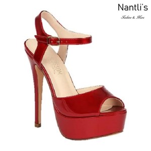 BL-Flora-12 Red Zapatos de Mujer Mayoreo Wholesale Women Heels Shoes Nantlis