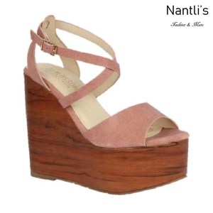 BL-Iris-11 Coral Zapatos de Mujer Mayoreo Wholesale Women Shoes Wedges Nantlis