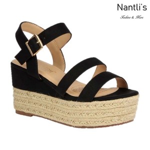 BL-Nina-11 Black Zapatos de Mujer Mayoreo Wholesale Women Shoes Wedges Nantlis