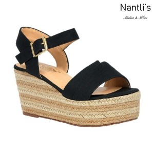 BL-Nina-16 Black Zapatos de Mujer Mayoreo Wholesale Women Shoes Wedges Nantlis