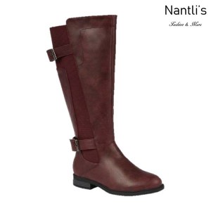 BL-Pita-37W Burgundy Botas de Mujer Mayoreo Wholesale Womens Boots Nantlis