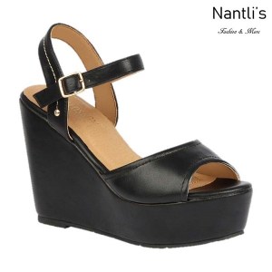 BL-Whitney-20 Black Zapatos de Mujer Mayoreo Wholesale Women Shoes Wedges Nantlis