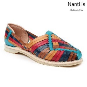 Huaraches Mayoreo CAH753 Multi Huarache de piel para mujer Womens Mexican leather sandals Nantlis Tradicion de Mexico
