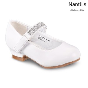 LD-i1403 White Zapatos por Mayoreo Wholesale girls shoes Nantlis Little Dominiques Kids Shoes