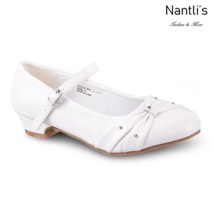 LD-j1402 White Zapatos por Mayoreo Wholesale girls shoes Nantlis Little Dominiques Kids Shoes