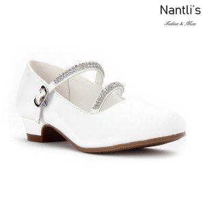 LD-j1405 white Zapatos por Mayoreo Wholesale kids shoes Nantlis Little Dominiques