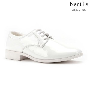 SL-j382 patent white Zapatos por Mayoreo Wholesale kids shoes Nantlis Santino