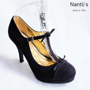 Zapatos de Mujer MC-Amaleria Black-Suede Women Shoes Nantlis Mayoreo Wholesale