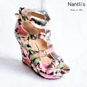 Zapatos de Mujer MC-Emelian Black-Flowers Women Shoes Nantlis Mayoreo Wholesale