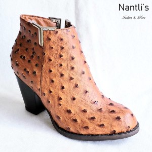 Zapatos de Mujer MC-Lucretia Ostrich Tan Women Shoes Nantlis Mayoreo Wholesale