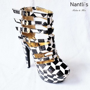 Zapatos de Mujer MC-Miriam Black-White Women Shoes Nantlis Mayoreo Wholesale