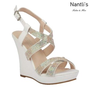 BL-Alle-12 White Zapatos de Mujer Mayoreo Wholesale Women Wedges Shoes Nantlis