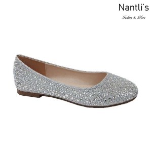 BL-Baba-1 Silver Zapatos de Mujer Mayoreo Wholesale Women Flats Shoes Nantlis