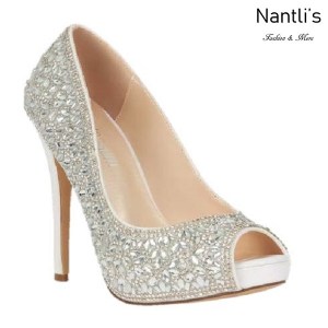 BL-Eternity-128B White Zapatos de Mujer Mayoreo Wholesale Women Heels Bridal Shoes Nantlis