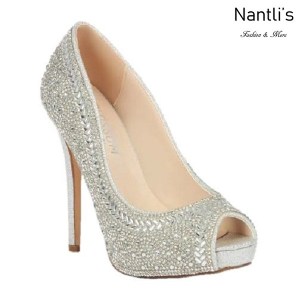 BL-Eternity-130 Silver Zapatos de Mujer Mayoreo Wholesale Women Heels Bridal Shoes Nantlis
