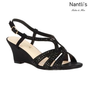 BL-Field-30 Black Zapatos de Mujer Mayoreo Wholesale Women Wedges Shoes Nantlis