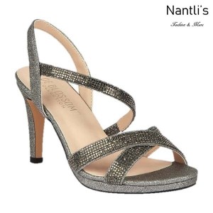 BL-Maggie-21 Pewter Zapatos de Mujer Mayoreo Wholesale Women Heels Bridal Shoes Nantlis