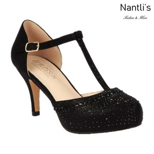 BL-Roma-59 Black Zapatos de Mujer Mayoreo Wholesale Women Heels Shoes Nantlis