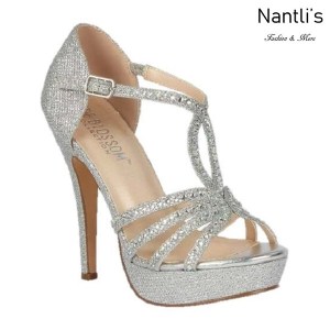 BL-Vice-283 Silver Zapatos de Mujer Mayoreo Wholesale Women Heels Bridal Shoes Nantlis