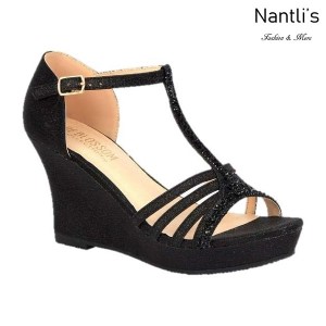 BL-Winni-111 Black Zapatos de Mujer Mayoreo Wholesale Women Wedges Shoes Nantlis