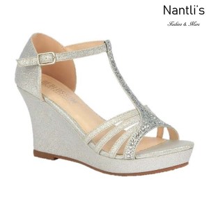 BL-Winni-111 Silver Zapatos de Mujer Mayoreo Wholesale Women Wedges Shoes Nantlis