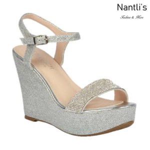 BL-Christy-51 Silver Zapatos de novia Mayoreo Wholesale Women Wedges Shoes Nantlis Bridal shoes