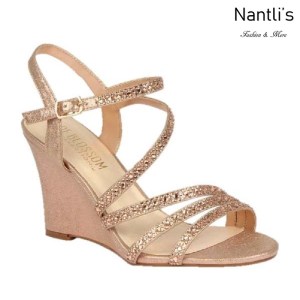 BL-Emma-5 Rose Gold Zapatos de novia Mayoreo Wholesale Women Wedges Shoes Nantlis Bridal shoes
