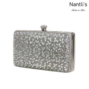 BL-HB-Reese-3 Silver Cartera de novia Mayoreo Wholesale bridal Hand Bag Nantlis