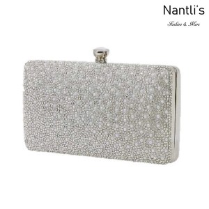 BL-HB-Renzo-73 Silver Cartera de novia Mayoreo Wholesale bridal Hand Bag Nantlis