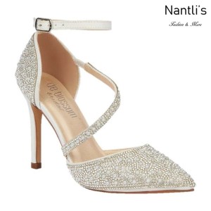 BL-Reese-5B White Zapatos de novia Mayoreo Wholesale Women Heels Shoes Nantlis Bridal shoes