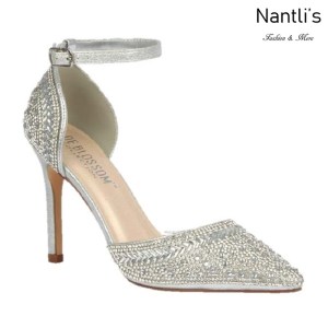 BL-Renzo-126 Silver Zapatos de novia Mayoreo Wholesale Women Heels Shoes Nantlis Bridal shoes
