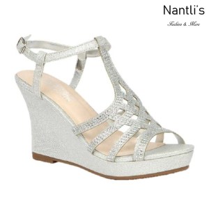 BL-Winni-21 Silver Zapatos de novia Mayoreo Wholesale Women Wedges Shoes Nantlis Bridal shoes